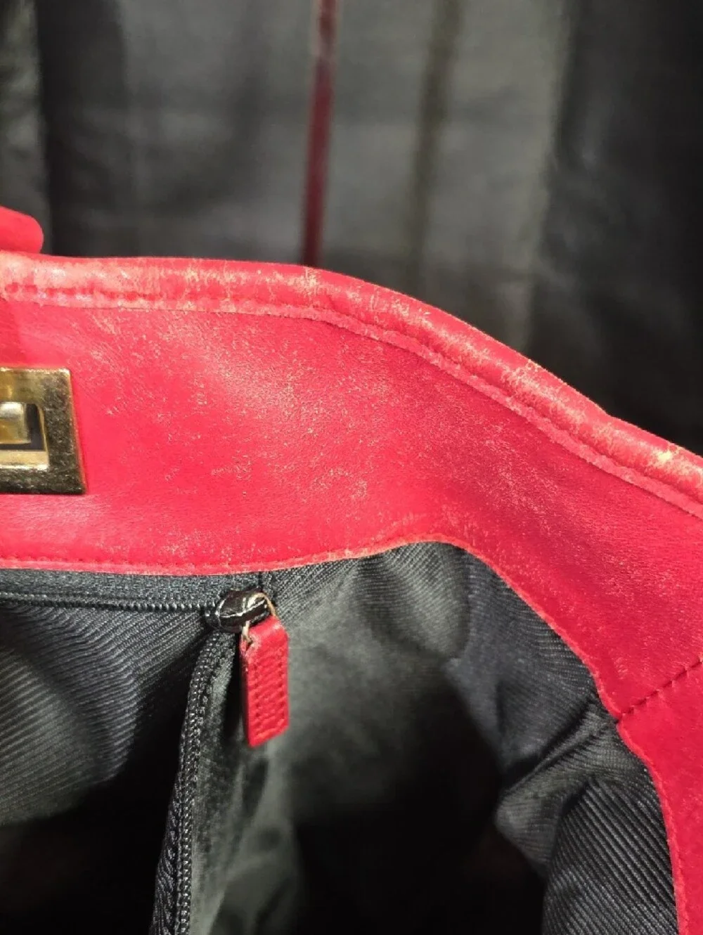 Gucci Red GG Monogram Tote